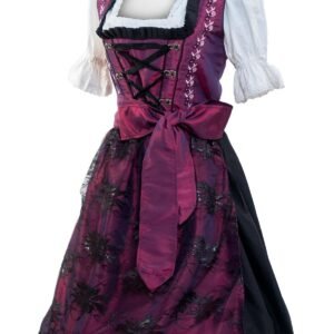 Classic Maroon Dirndl Dress