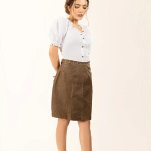Crisp White Women's Oktoberfest Skirt