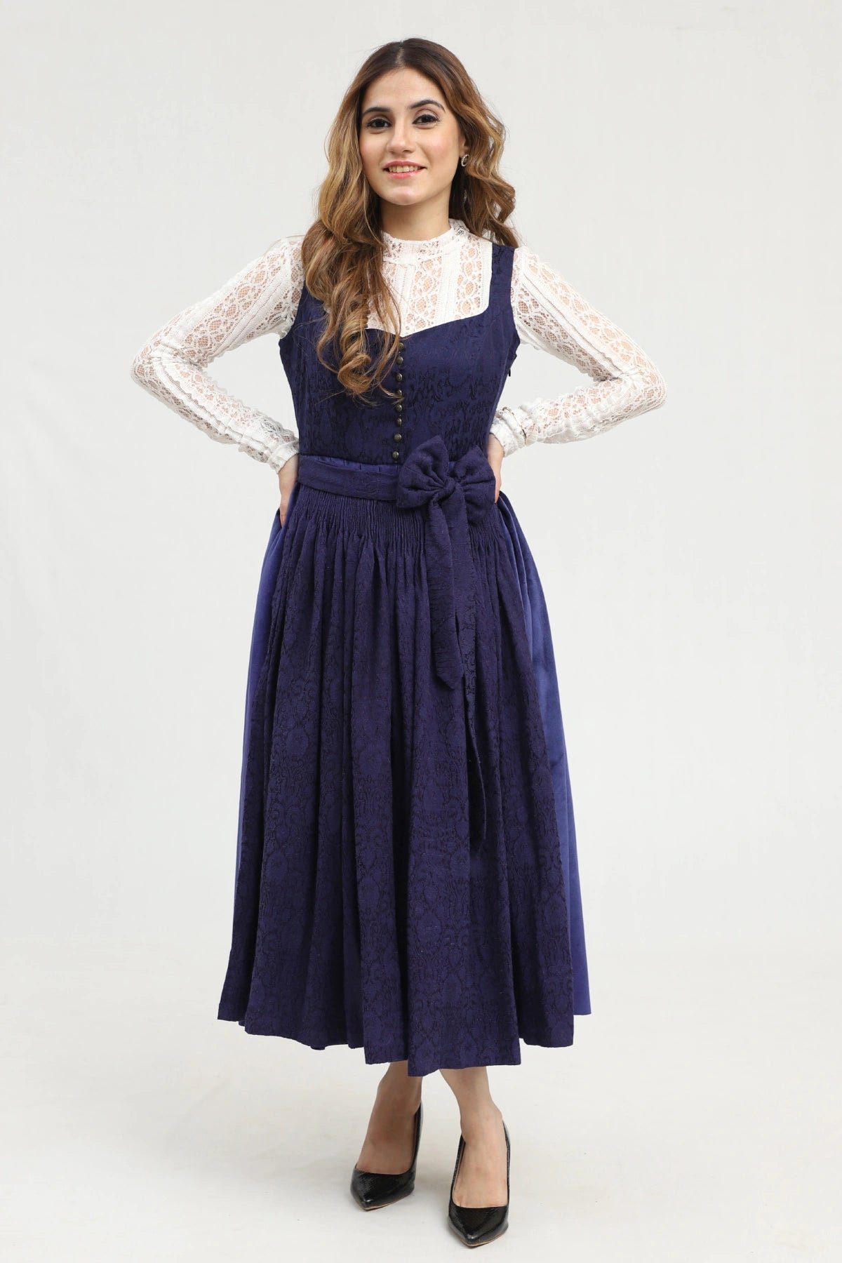 Twilight Charm Navy Blue Bavarian Dirndl