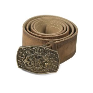 Stylish Brown Lederhosen Belt