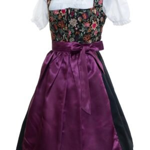 Gorgeous Black Floral Bavarian Dirndl Dress