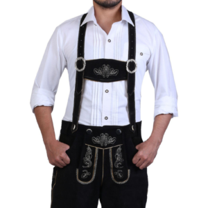 Bavarian Lederhosen Shaded Jet Black