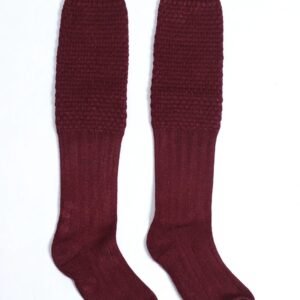 Charming Maroon Authentic Lederhosen Socks