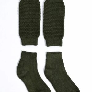 Folklore Socks in Parrot Green Shade with Bavarian Charm