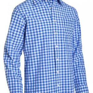 Checkered Shirt for Classy Men in Cobalt Blue Color